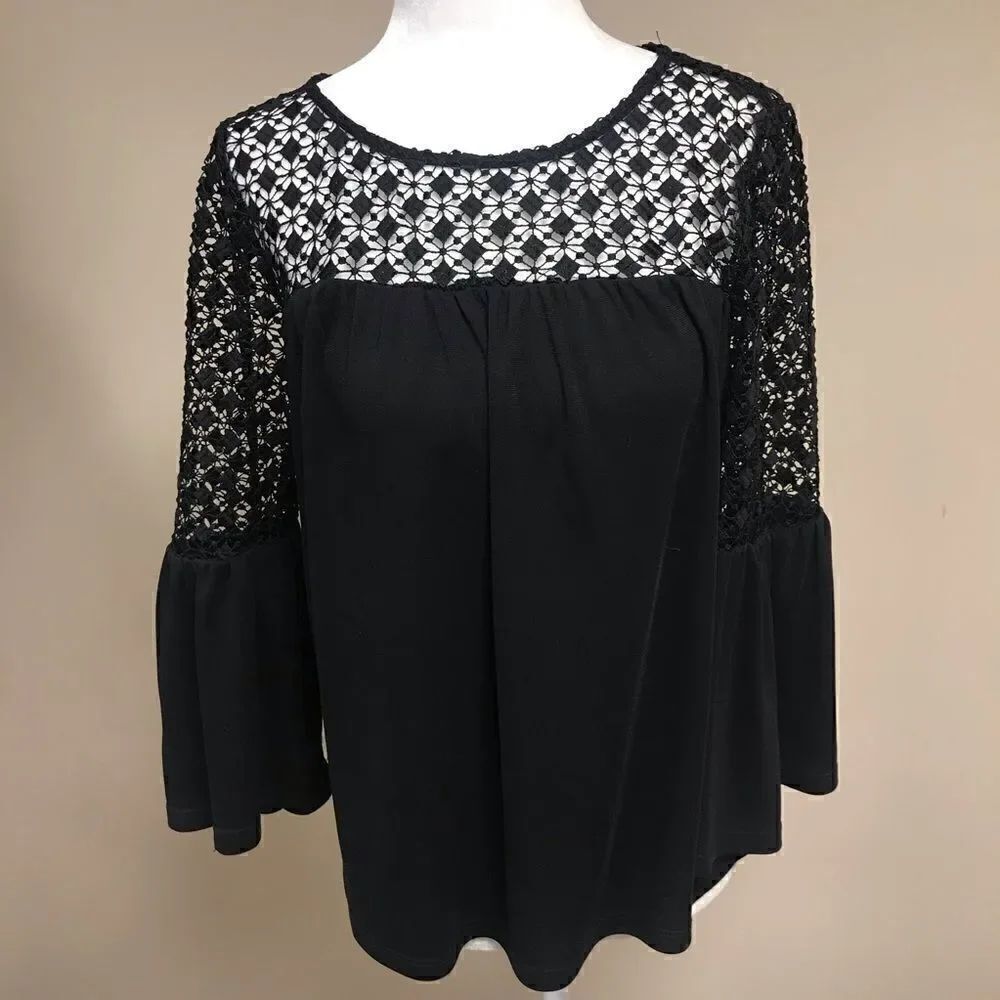White House Black Market open lace top. Size XS